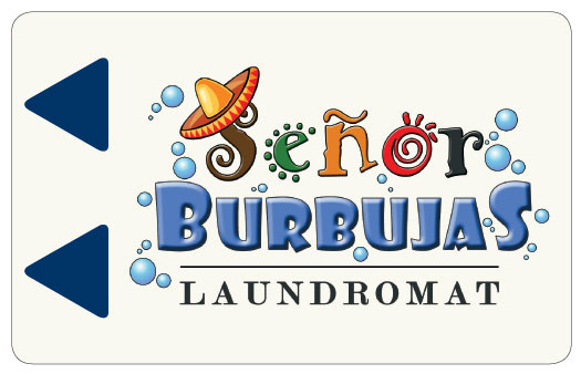 senor burbujas laundromat laundry card