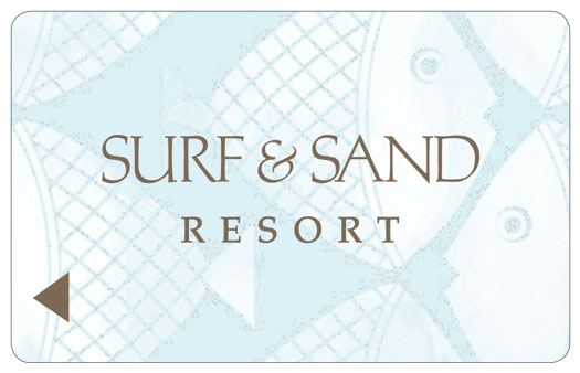 surf & sand resort teal room key card
