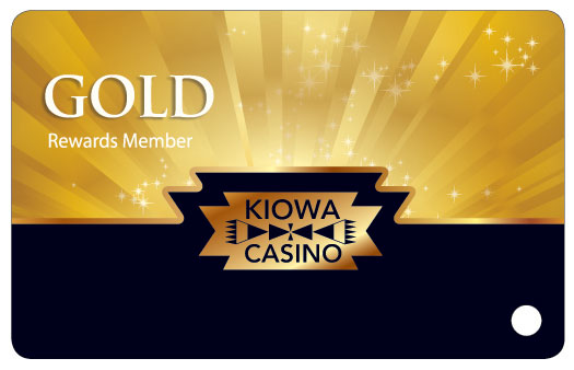 kiowa casino gold rewards member card